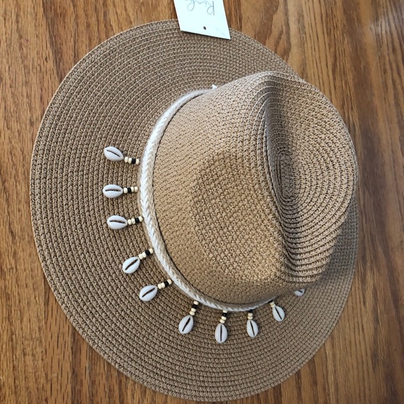 Cowrie Shell Panama Hat BRAND NEW - Picture 10 of 13